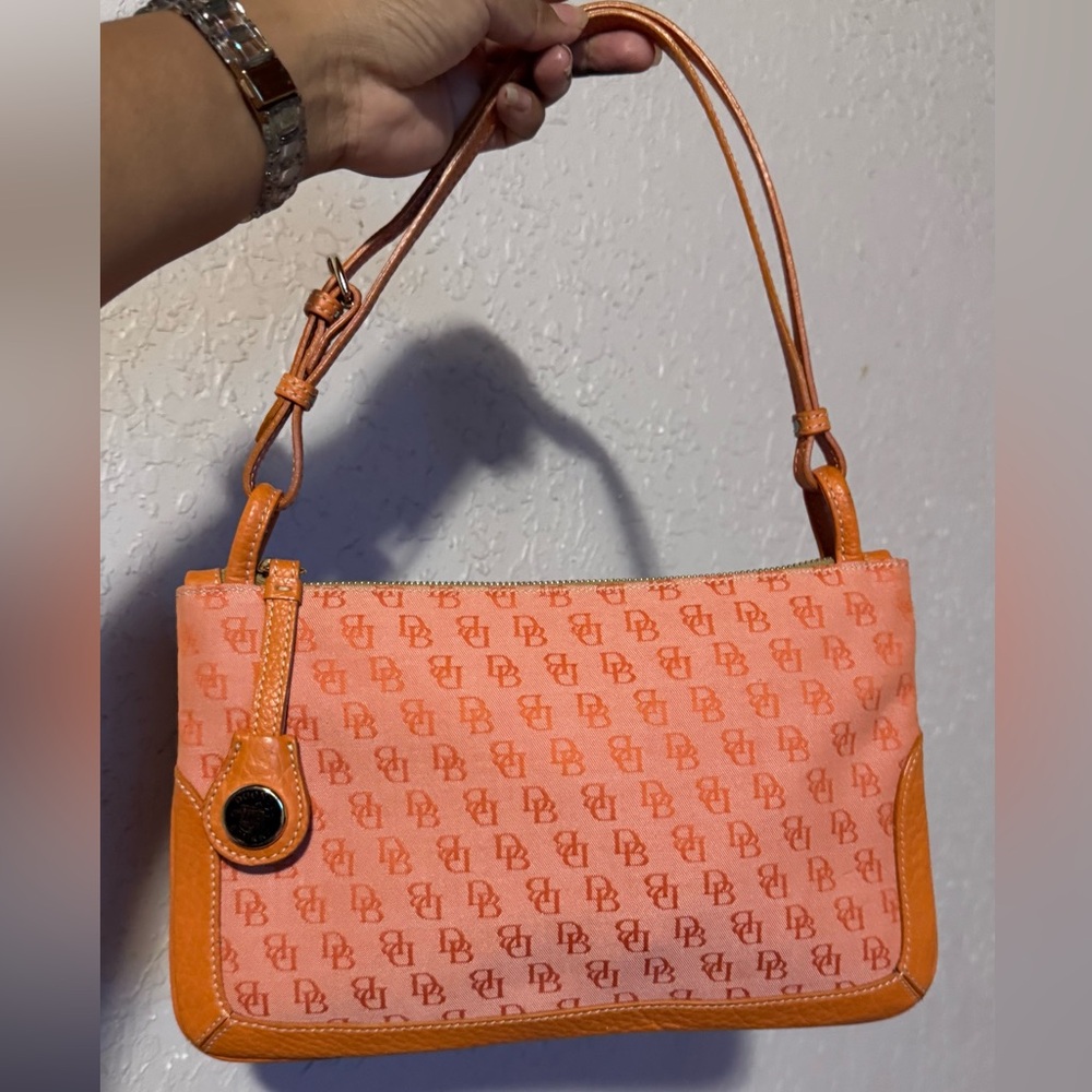 Dooney & Bourke Orange and Tan Shoulder Bag